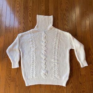 White Turtleneck Sweater